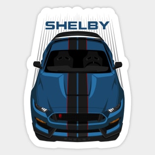 Ford Mustang Shelby GT350R 2015 - 2020 - Ford Performance Blue - Black Stripes Sticker